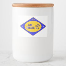 Cat Treats Storage Label