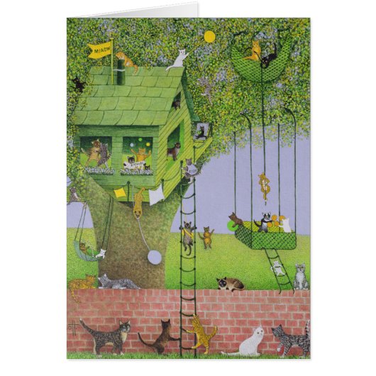 Cat Tree House Cards (Front)