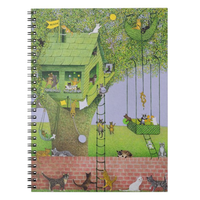 Cat Tree House Notebook (Front)