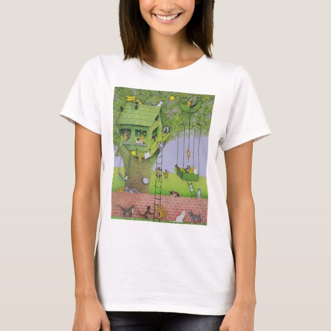 Cat Tree House T-Shirt (Front)