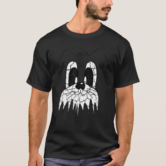 Cat Trendy Distressed T-Shirt (Front)
