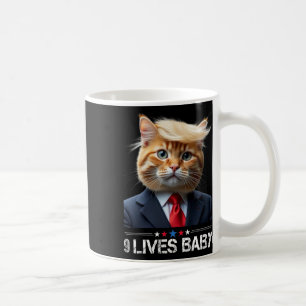 Cat Trump 9 Lives Baby Funny Vote For Trump Cats 2 Coffee Mug