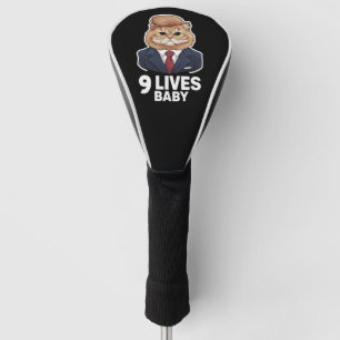 Cat Trump 9 Lives Baby Golf Head Cover