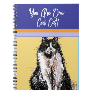 Cat Tuxedo Pastel Cats Boys You Are One Cool Cat Notebook