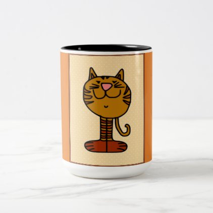 Cat Two-Tone Coffee Mug