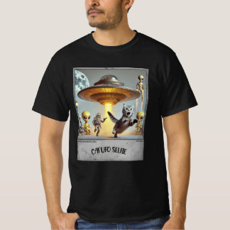 Cat UFO Selfie: Scared Kitty (Man t-shirt) #01 T-Shirt