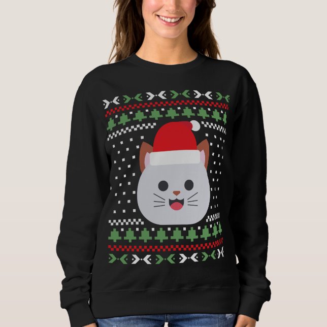 Cat Ugly Christmas Sweater (Front)