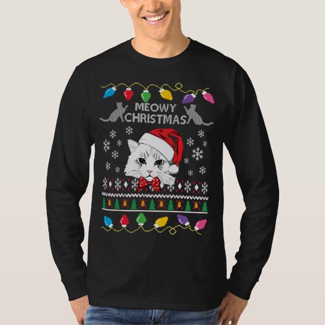 Cat Ugly Christmas Sweater (Front)