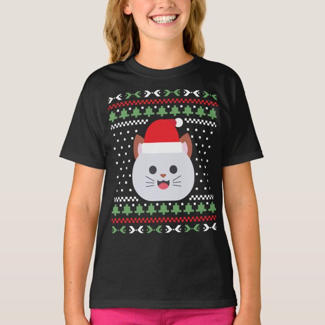 Cat Ugly Christmas Sweater (Front)