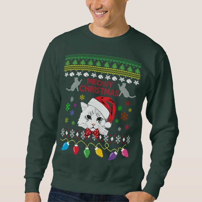 Cat Ugly Christmas Sweater (Front)