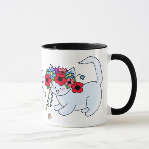 Cat Ukrainian Folk Art Mug