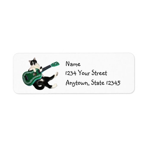 Cat Ukulele Address Labels