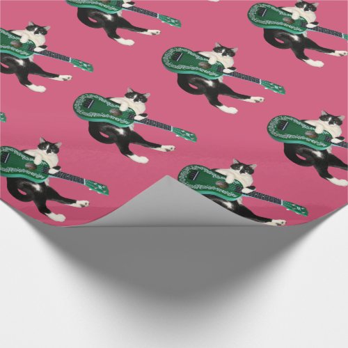 Cat Ukulele Wrapping Paper