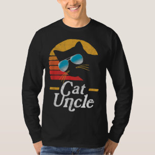 Cat Uncle Vintage 80s Style Cat Retro Sunglasses D T-Shirt