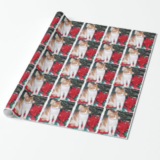 Cat under Christmas Tree Wrapping Paper