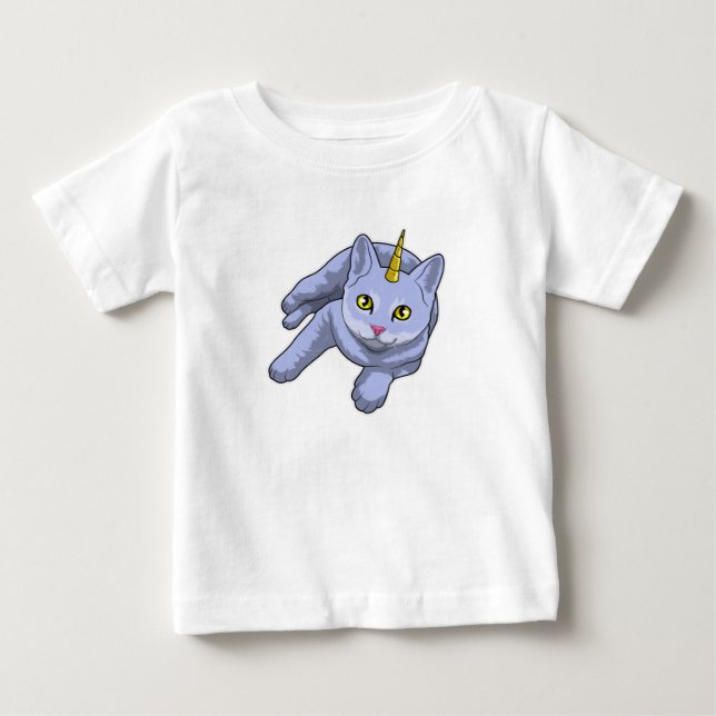 Cat Unicorn Baby T-Shirt (Front)