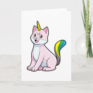 Cat Unicorn Card