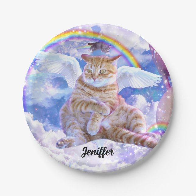 Cat Unicorn - Caticorn                             Paper Plates (Front)