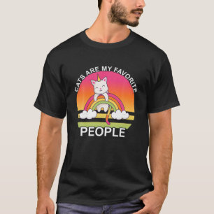 Cat Unicorn Cats Are My Favorite People Rainbow Sa T-Shirt