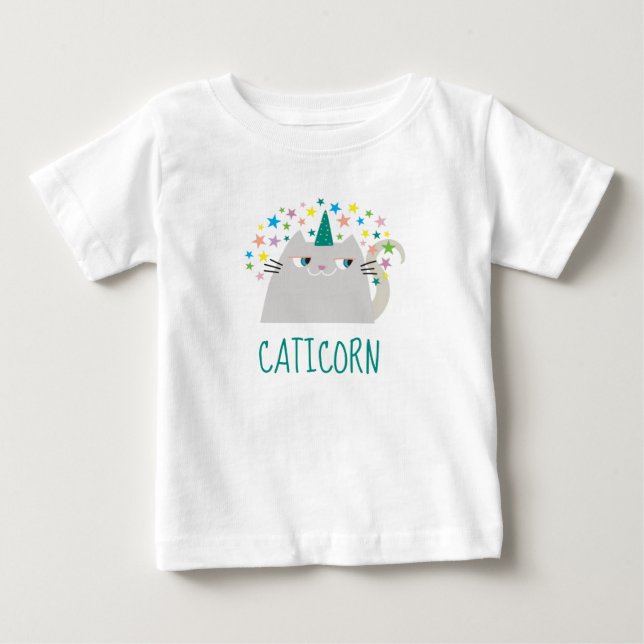 Cat Unicorn Cute Baby T-Shirt (Front)