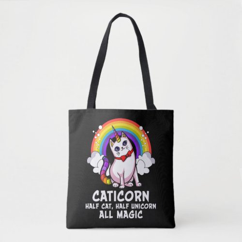 Cat Unicorn Magical Caticorn Kitten Rainbow Pet Tote Bag