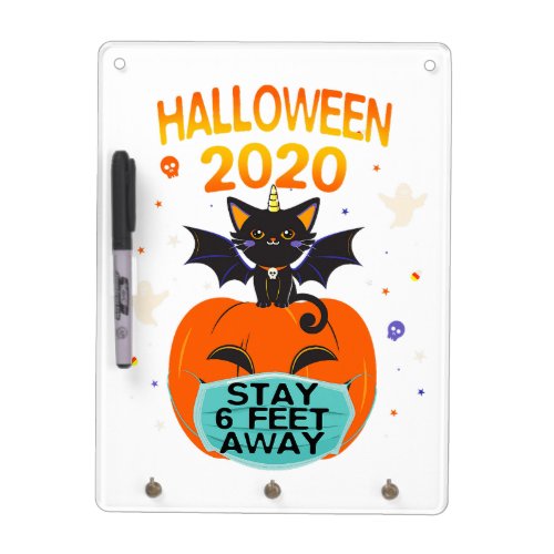 Cat Unicorn Pumpkin face mask Halloween Quarantine Dry Erase Board