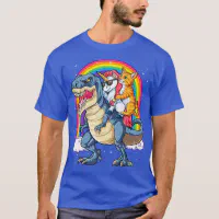 Cat riding deals t rex shirt