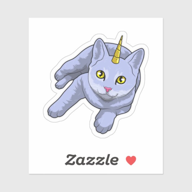 Cat Unicorn Sticker (Sheet)