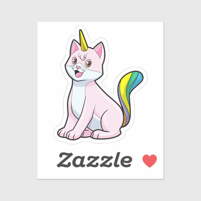 Cat Unicorn Sticker (Sheet)