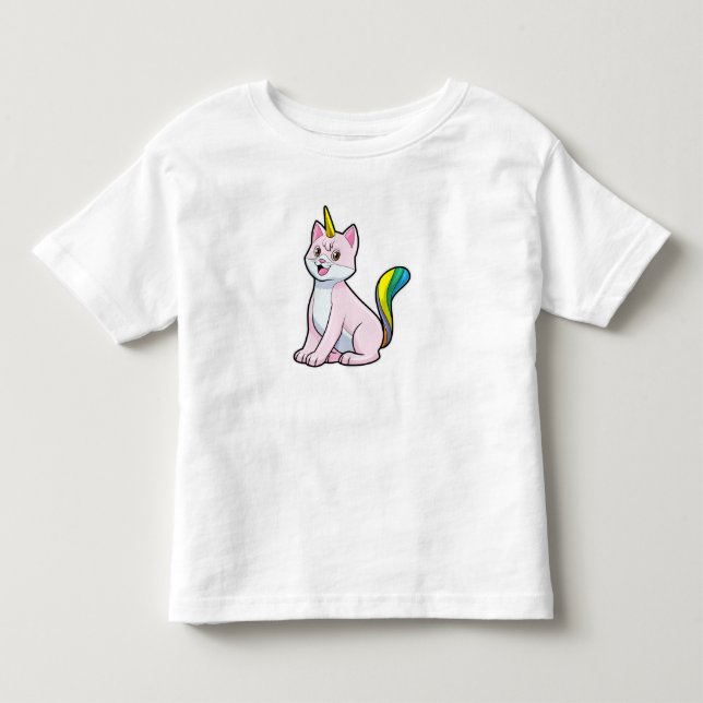 Cat Unicorn Toddler T-shirt (Front)
