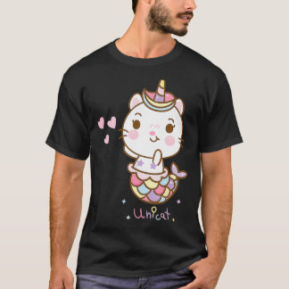 Cat Unicorn Unicat Mermaid Cat I believe in Catic T-Shirt