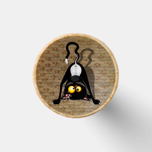 Cat Upside Down Funny Cartoon Character Golf Tees