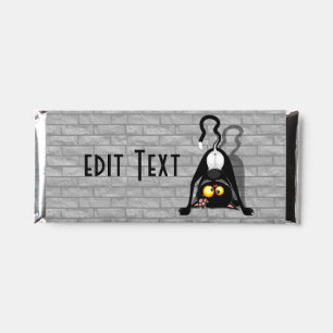 Cat Upside Down Funny Cartoon Character Hershey Bar Favors