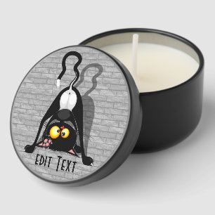 Cat Upside Down Funny Cartoon Character Mini Candle Favors