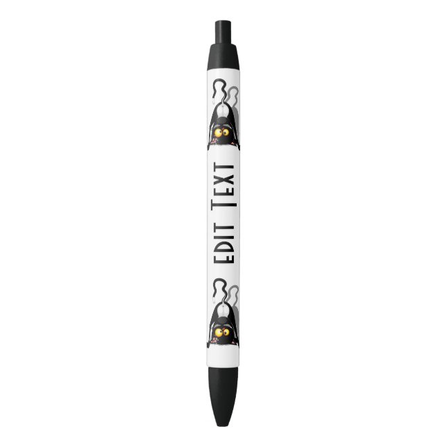 Cat Upside Down Funny Cartoon Character Pen (Front Vertical)