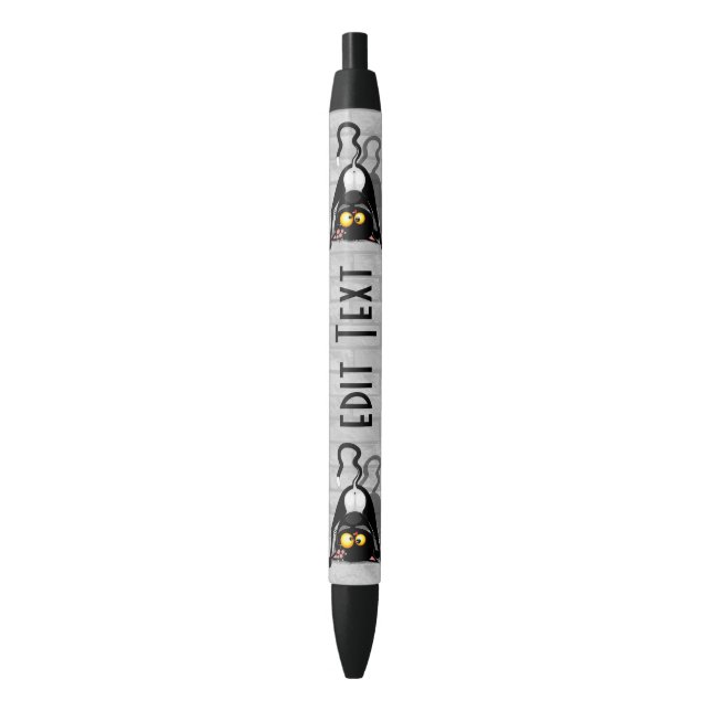 Cat Upside Down Funny Cartoon Character Pen (Front Vertical)