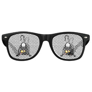 Cat Upside Down Funny Cartoon Character Retro Sunglasses