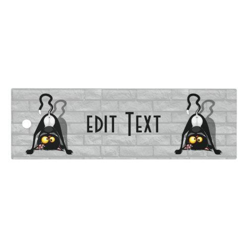 Cat Upside Down Funny Cartoon Character Ruler