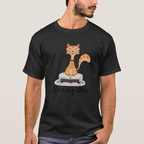 Cat Vacuum Cleaner Housekeeping T_Shirt