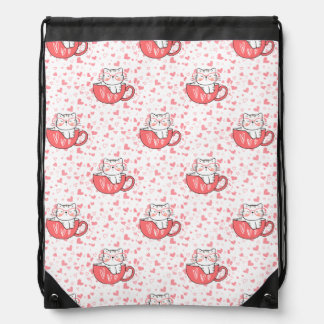 cat valentine Beach Towel Drawstring Bag