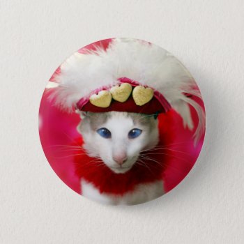 Cat Valentine Button by knichols1109 at Zazzle