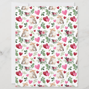 Cat Valentine Scrapbook Paper