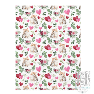 Cat Valentine Scrapbook Paper