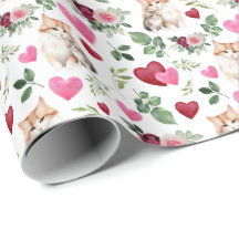 Cat Valentine Wrapping Paper