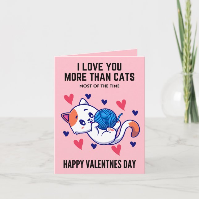 Cat Valentines day Card (Front)