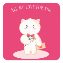 Cat Valentine's day card