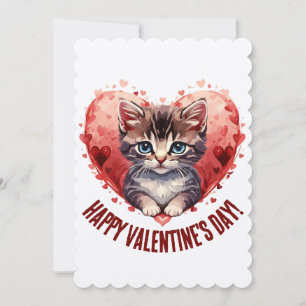 Cat Valentines Holiday Card
