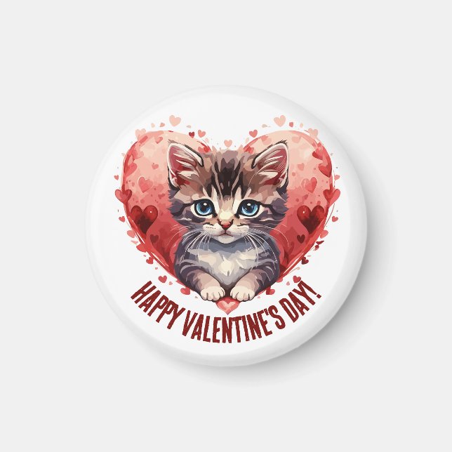 Cat Valentines Magnet (Front)
