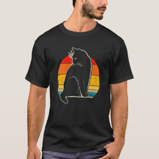 Cat Vintage Black Cat Yellow Eyes T-Shirt