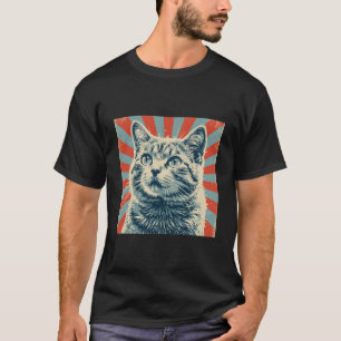 Cat Vintage distressed poster T-Shirt